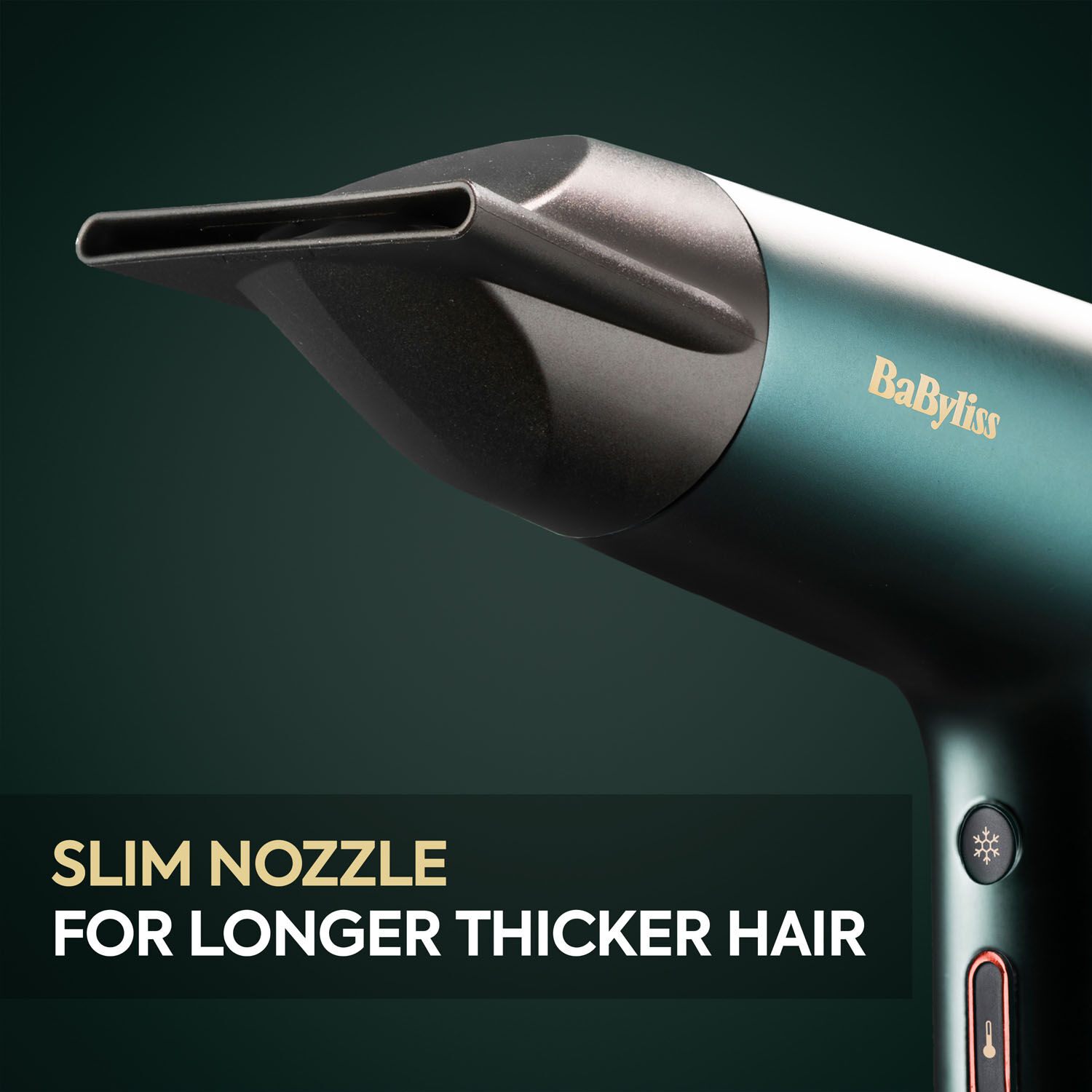 Slim Nozzle, for longer thicker hair